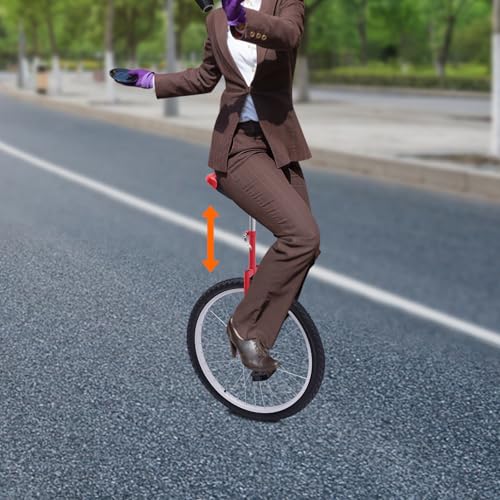 Image of 24In Outdoor Wheel Unicycle, One-Wheel Bike with Adjustable Seat, Sports Exercise Bicycle for Adults Beginner Outdoor Indoor Sports Entertainment Exercises Balance Fun
