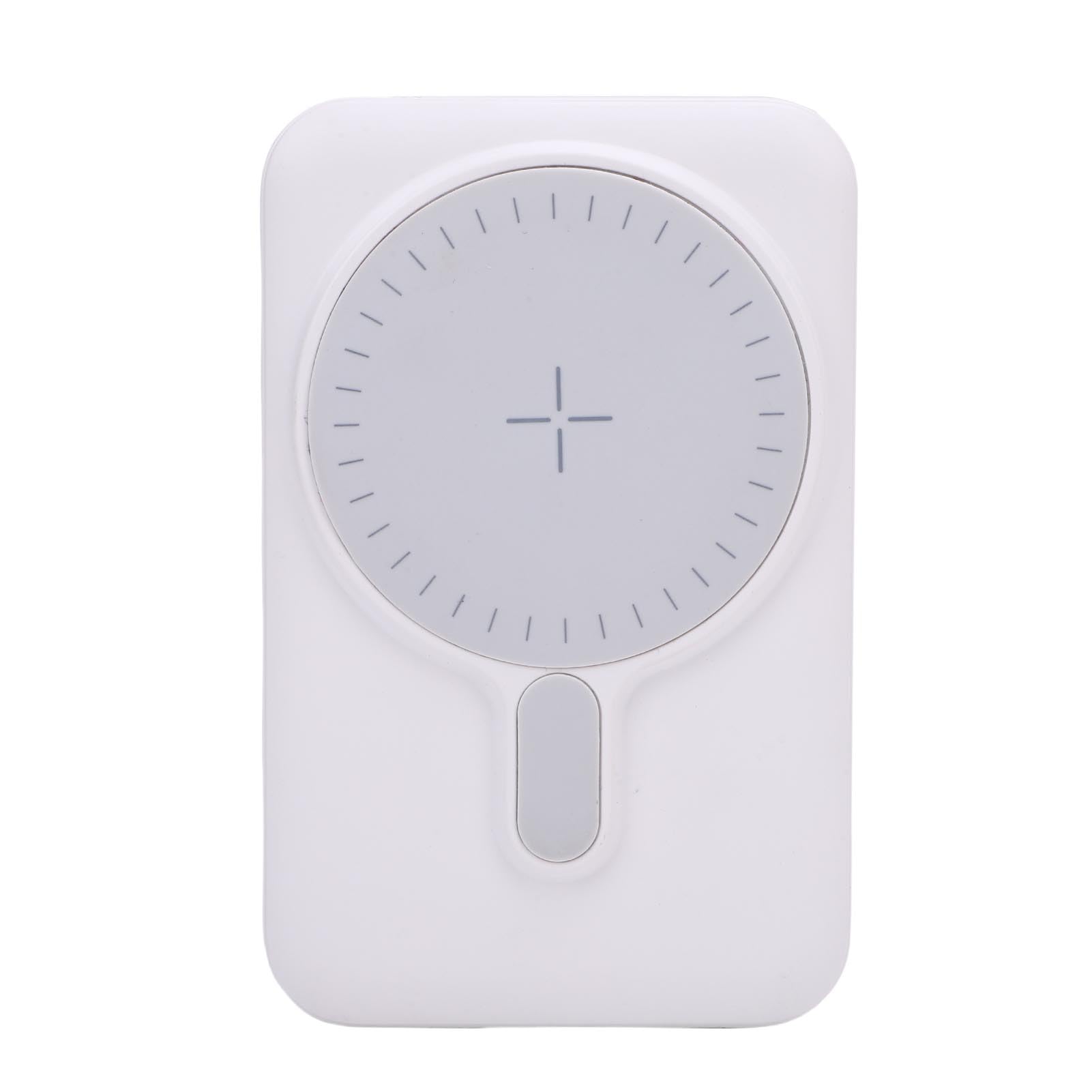VGEBY Banque D'énergie Solaire 10 000 MAh, Chargeur Portable sans Fil à Charge Rapide, Batterie Magnétique avec ABS Ignifuge, pour Camping, Voyage, Urgence
