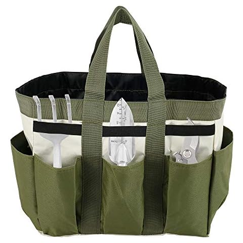 Heavy Duty Gardening Tote Bag with 8 Pockets Cover