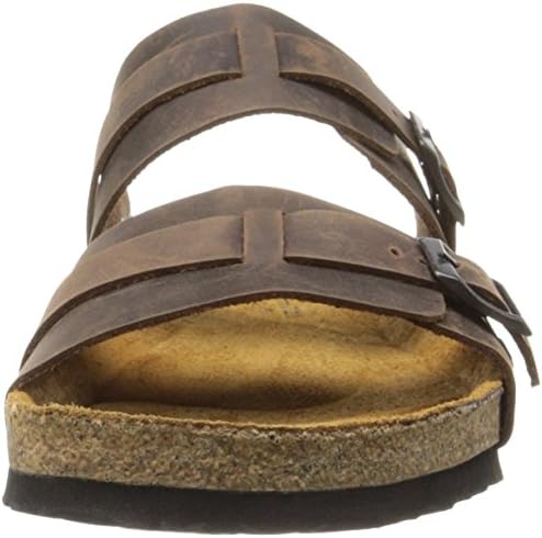 NAOT Men's Santa Cruz Flat Sandal, Brown, 45 EU/12 M US | Image 1
