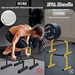 Push Up Bar, 700 LBS Potable Dip Bar with EVA Handle for Home GYM Gymnastics Calisthenics Equipment Apartment Courtyard Balcony Exercise Fitness Upper Body Arm Back Man Woman Kid - Image 4