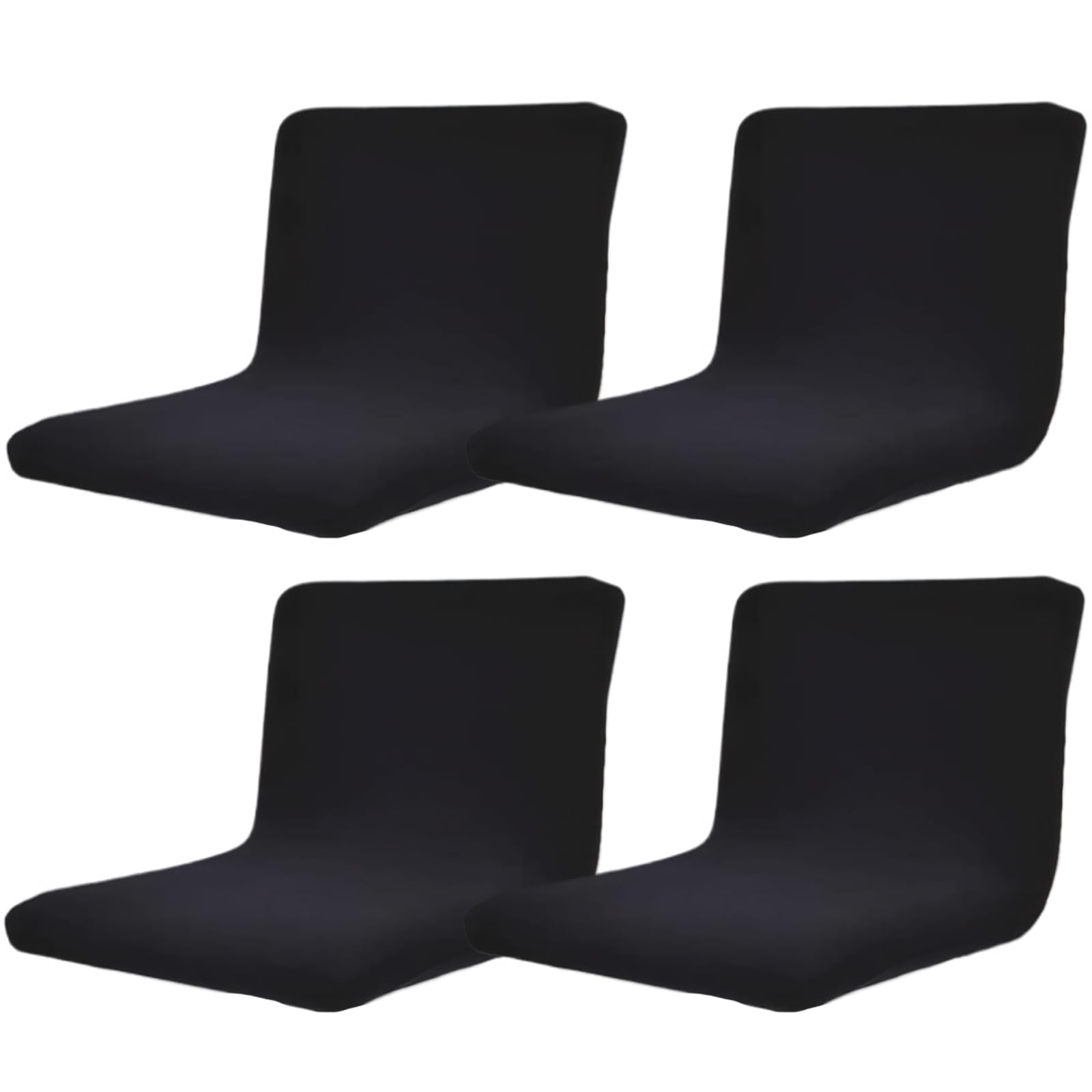 Tsawntd Bar Stool Seat Covers, 4PCS Stretch Bar Stool Covers with Elastic Bottom, Removable Washable Barstool Slipcovers for Low Short Back Dining Chair Chair Barstool Slipcovers
