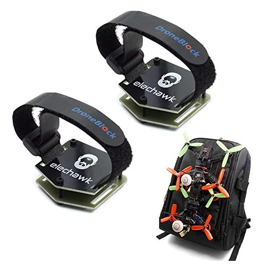 2 Set FPV Drone Lock Mount for Backpack Plug-in Accessories DIY Bundle Mount Hanging Buckle with Battery Straps for FPV Quadcopter