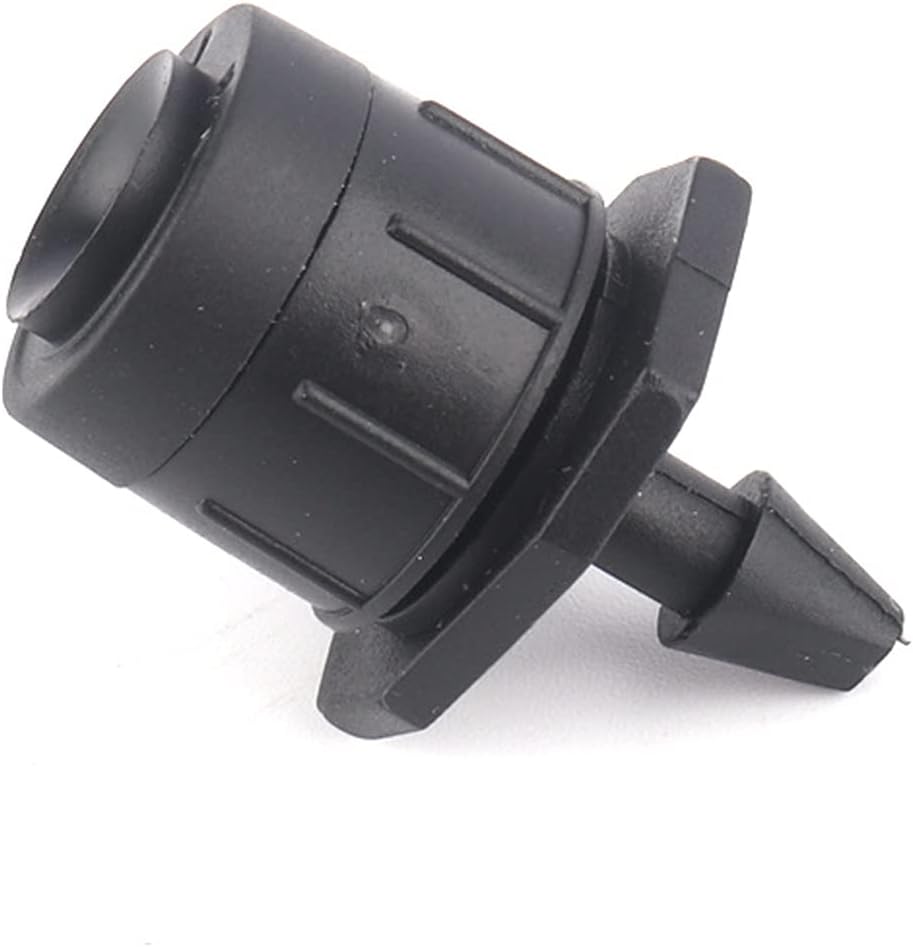 Lxcom Lighting 50 Pcs Irrigation Drippers Adjustable Drip Emitters Micro Spray 360 Degree Full Circle Pattern Water Flow Irrigation Drippers Sprinkler Drip Watering System Parts Drip Irrigation(Black)