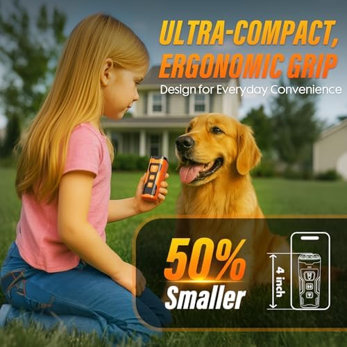 YUYQA Dog Bark Deterrent Device, 3X Ultrasonic Anti Barking, 6 Training Modes 23 FT Range Barks No More Indoors Outdoors Behavior Correct Safe & Humane Rechargeable Compact Bark Control for Dogs - 5