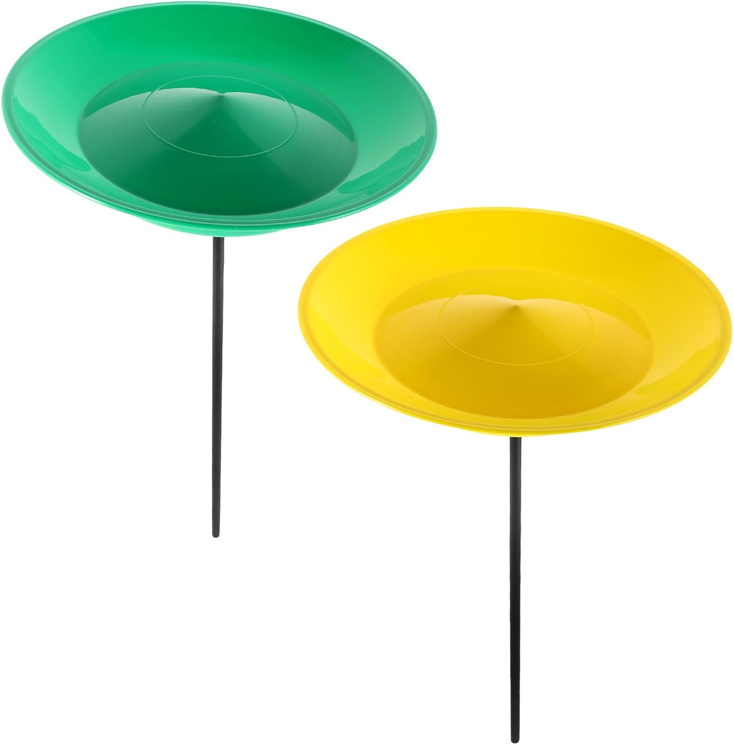 MERRYHAPY 2Pcs Juggling Spinning Plates Set with Sticks Circus Trick for Beginners and Advanced Users Easy to Learn Performance Prop for Adults Party Entertainment