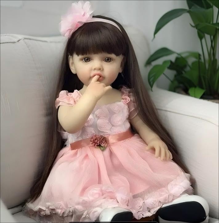 Muñeca Bebé Reborn Toddler 22 Pulgadas Realista de Vinilo miniatura 3