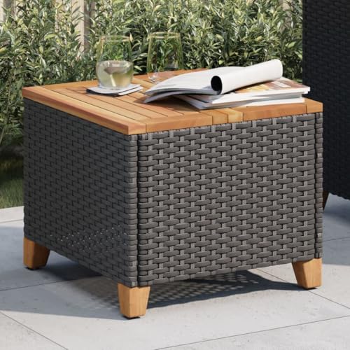 Table basse de jardin gain de place 45x45 cm pour petits balcons et cours