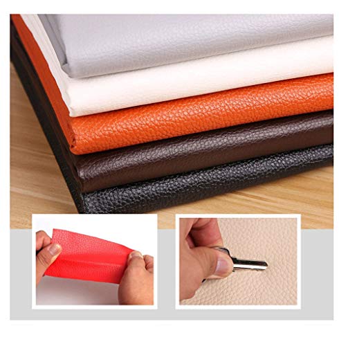 Tissu matériel vinyle orange de 140 cm pour patchwork et déco maison - 6