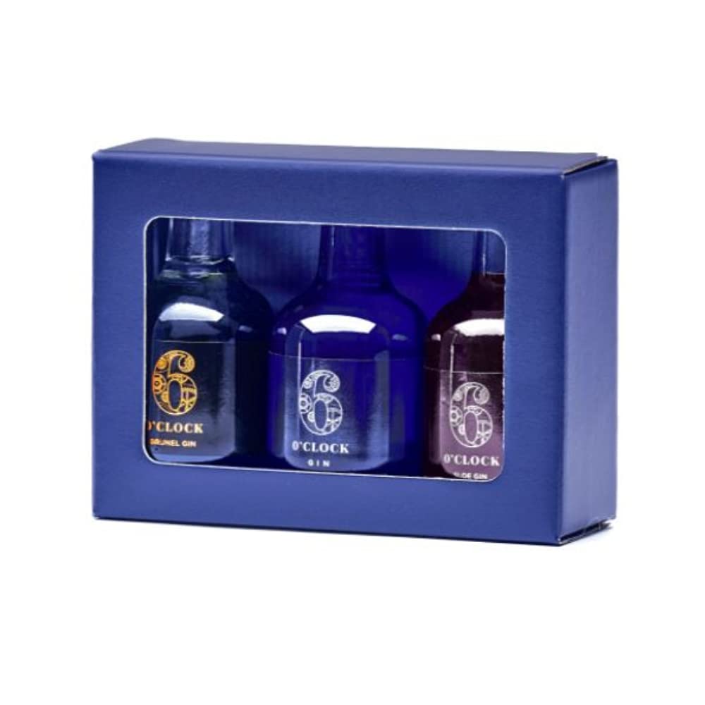 Miniature Selection - Gin Gift Set for Gin Lovers - includes Brunel, London Dry & Sloe Gins (3 x 5cl)