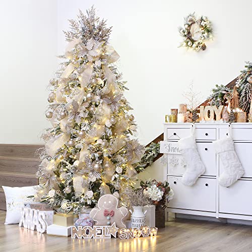 Sea Team YYS-ST32B-MIX-B-CHAMPAGNE Multi-Size Shatterproof Clear Plastic Christmas Ball Ornaments, Pendants, Drops thumb #7