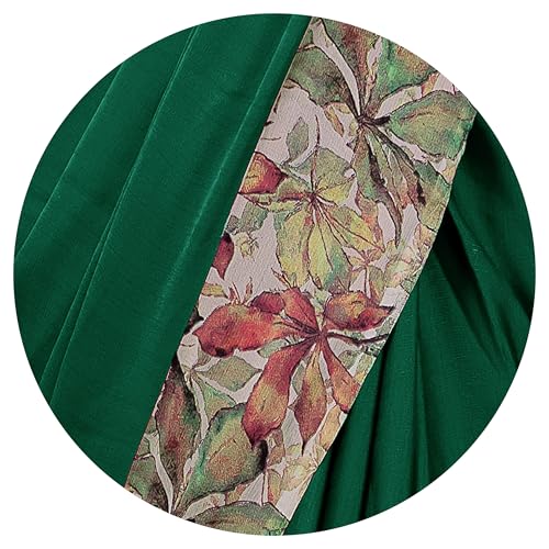 Image of MIRCHI FASHION Women Saree Floral Printed Chiffon | Breathable Lightweight Summer Sari for Office and Daily Use with Unstitched Blouse (Available in 20 Styles)