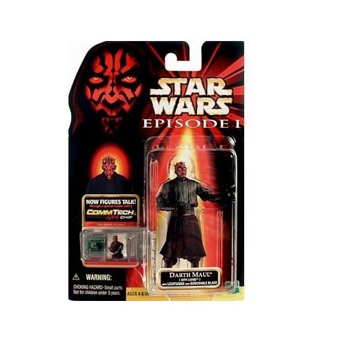 Star WarsDARTH MAUL (Sith Lord) Figure with CommTech Chip Episode 1 by Star Wars