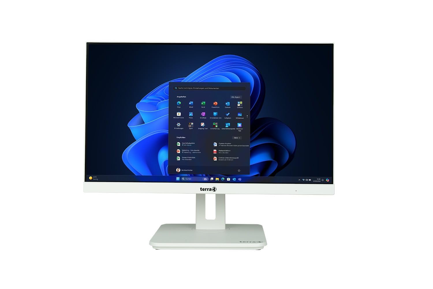 Terra All-in-One-PC 2410HA White – Intel Core i5 – 16 GB RAM – 500 GB SSD – 23,8″ Full HD Display – Windows 11 Pro – Leiser Business- & Home-PC