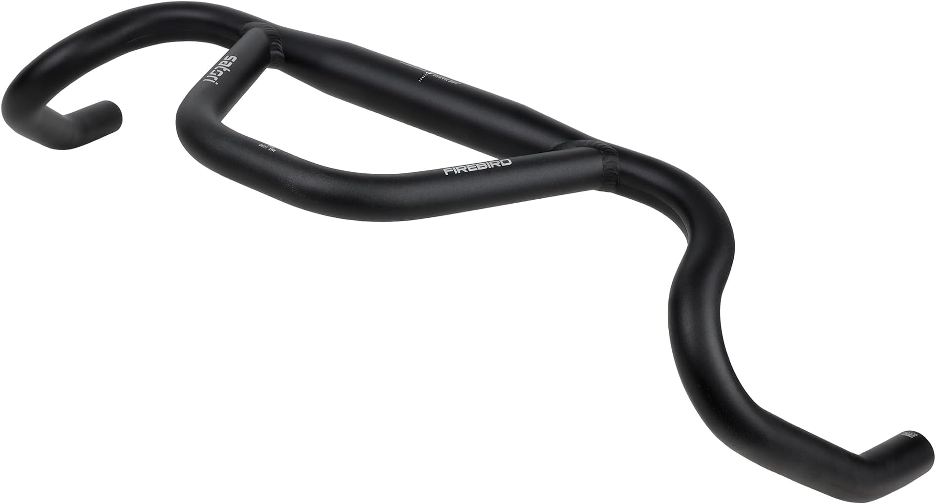 SATORI FIREBIRD Gravel Road Bike Aluminum Alloy 8 Degree Flare Drop Bar Bent Handlebar with Integrated Front Extension - 31.8mm x 480mm