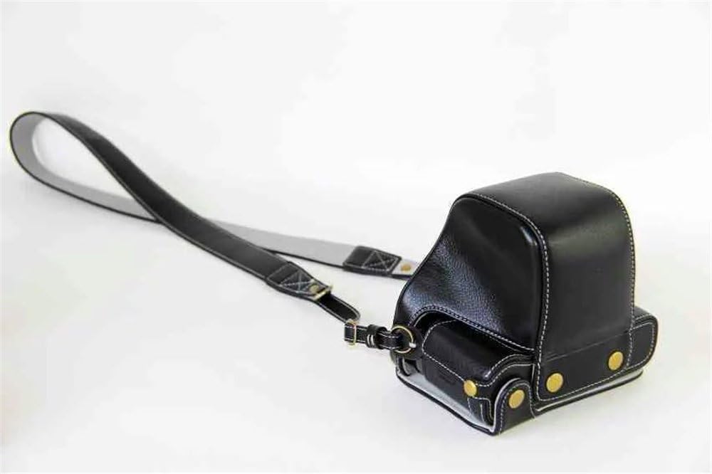 Genuine Real Leather Camera Case Bag Cover for Fuji X-Pro2/X-Pro3 with XF35mm Lens, Bottom Opening Version + Neck Strap + Mini Storage Bag