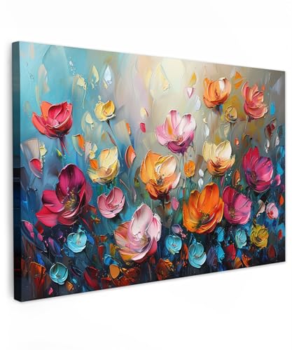 MuchoWow© Bilder Groß 120x80 cm XXL Wohnzimmer Deko Modern Wandbild Kunstdruck auf Leinwand Bild Schlafzimmer über Bett Room Decor Geschenke Mohnblumen - Blumen - Kunst - Botanisch MuchoWow© Bilder Groß 120x80 cm XXL Wohnzimmer Deko Modern Wandbild Kunstdruck auf Leinwand Bild Schlafzimmer über Bett Room Decor Geschenke Mohnblumen - Blumen - Kunst - Botanisch