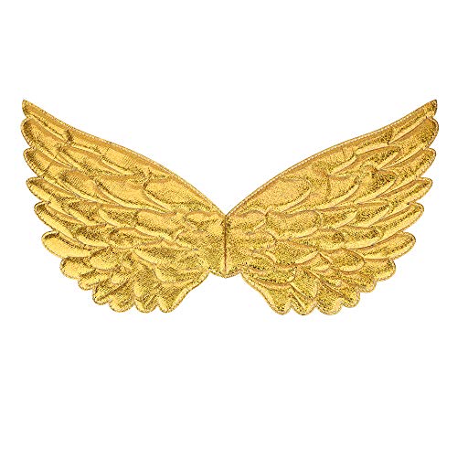 Fairywand Glitter Gold Unicorn Wings for Kids Princess Costume Accessories Birthday Halloween Party-Toddler