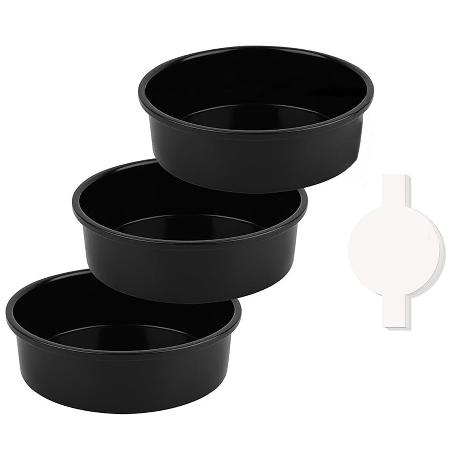 Kalttoy Nonstick Cake Molds Cake Pans Round Pans Bakewares Stainless Steel Texture Round Baking Baking Accessories Set