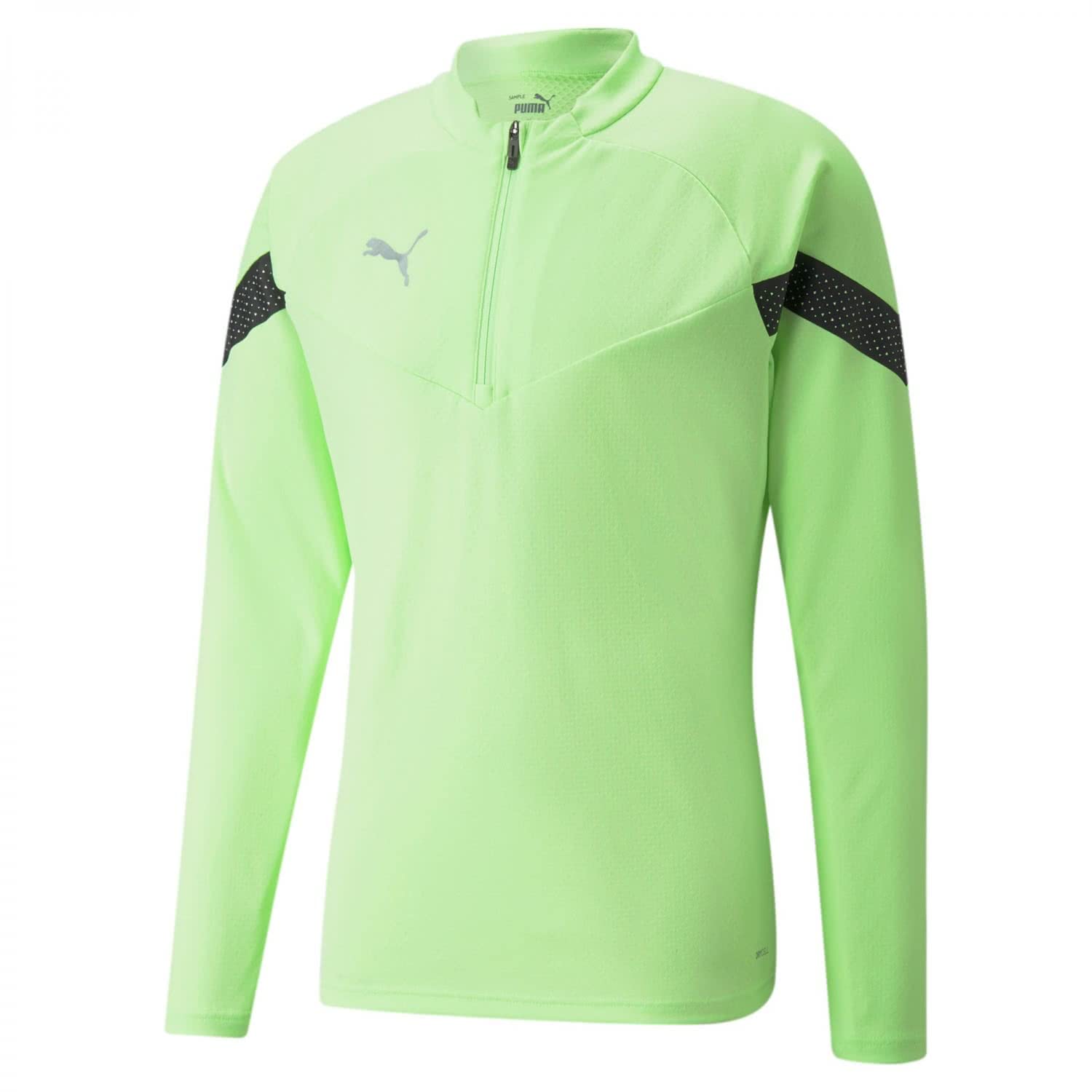 PUMA Fußball - Teamsport Textil - Sweatshirts teamFINAL Training 1/4 Zip Sweatshirt gruenschwarzsilber XL