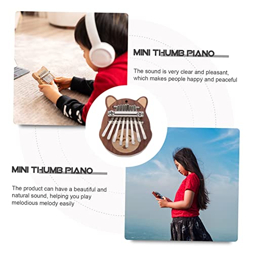 SUPVOX 1 Conjunto Oitava Kalimba Cristal Presentes Pianos Para Crianças Brinquedos De Madeira Inicia
