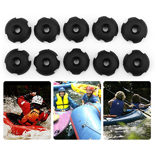 Outfitting Kayak, Easy Installation 10pcs Nylon Sturdy and Durable Deck Line Guide, Ferry Boat for Kayak Canoe