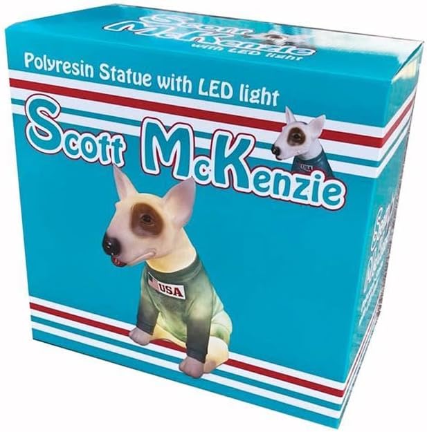 スタチュー ウィズライト (USAドッグ) 照明 バドライト ブルテリア