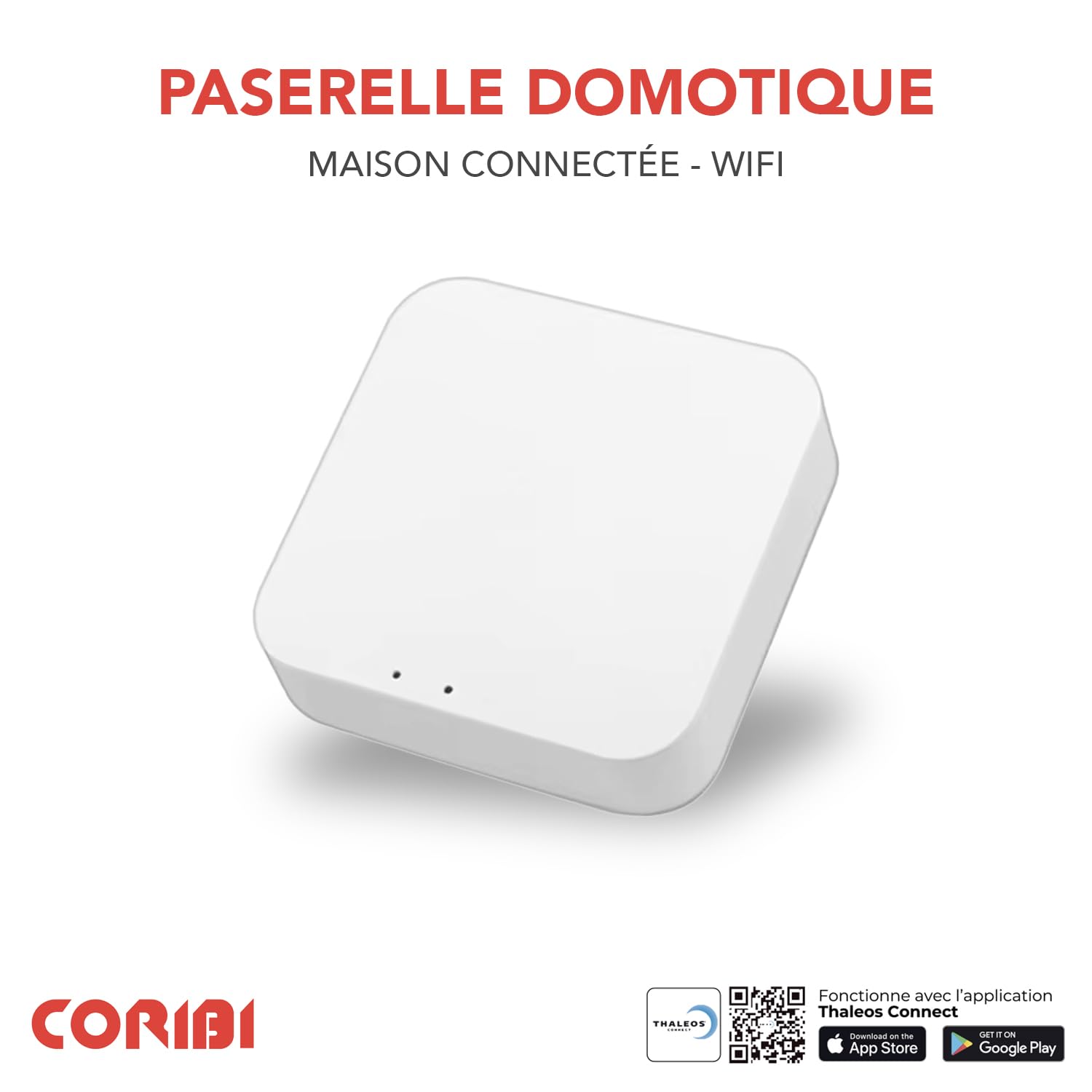 Confezione da 4 teste termostatiche connesse e intelligenti + passerella intelligente - valvole termostatiche per radiatori - riscaldamento collettivo
