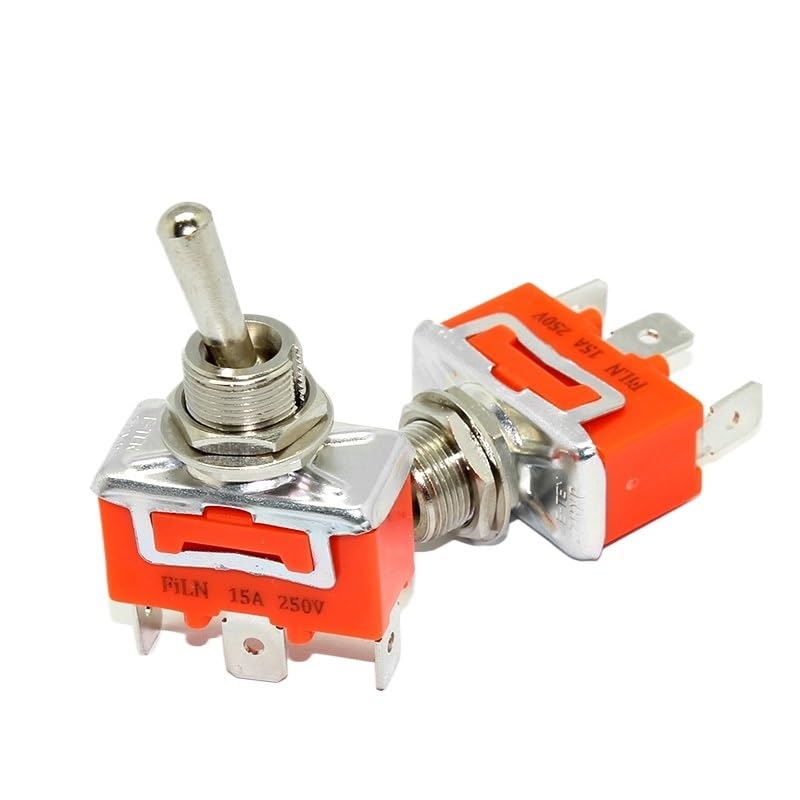 FILN 250V/15A 2 pins on Off Heavy Duty auto Boat Toggle Switch Rocker Switch
