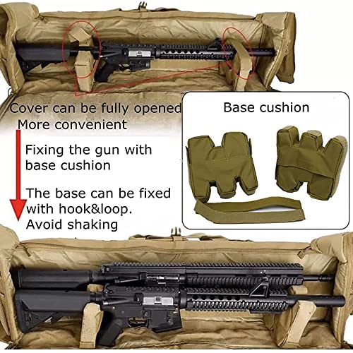 ZAANU Étuis pour fusils Étuis Souples pour Pistolets Sacs pour Armes Étui pour Pistolet Sac à Dos pour Pistolet Airsoft Accessoires pour fusils Tactiques Sacs pour fusils pour Champ de t – vue 2