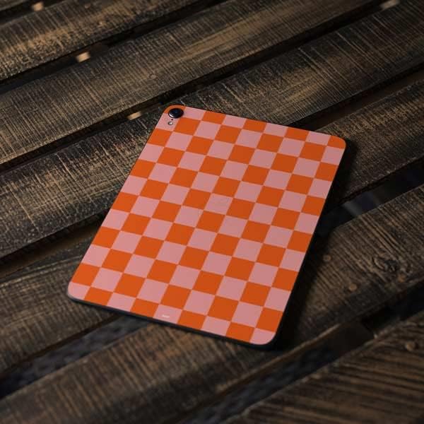 Skinit Decal Tablet skin compatible with iPad Pro 12.9in (2020) - Officially Licensed Orange Checkered Design