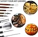 POKONBOY Halloween Pumpkin Carving Kit, 10 Pack Halloween Sculpting Tools with 6 Stencils 1 Pen 2 LED Candles for Jack-O-Lanterns Halloween Party Decorations (Storage Case Included)