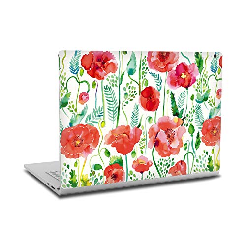 Couverture vinyle officielle Ninola Red Floral pour Surface Book 2