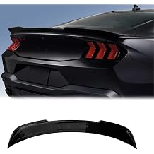 Trunk Lid Spoiler Wing Compatible with Ford Mustang 2024 2025 Original Factory Style Trunk Spoiler Rear Wing Glossy Black