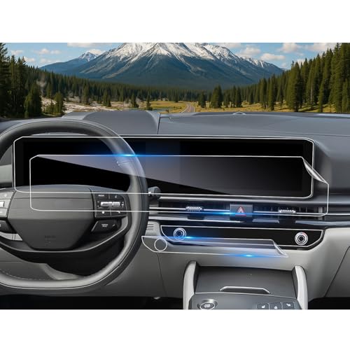 CDEFG Compatible con 2025 2026 Nuevo Facelift Kia Sportage NQ5 Navigation Protector de Pantalla + Aire Acondicionado 6H Resistente a los Arañazos GPS Nano Protector de Pantalla Antiarañazos, Protector