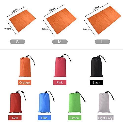 Honelife Portátil Multi-purpose Cobertor De Praia Ao Ar Livre Dobrável À Prova De Água-Moistureproof