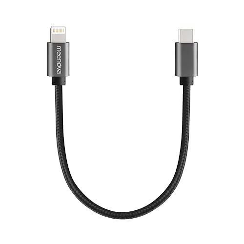 Cable USB C DAC OTG de 0.5 pies para iPhone13iPad8iPod, núcleo de cobre sin oxígeno, iOS15 a tipo C macho adaptador para amplificador, Fiio BTR 5
