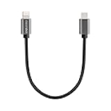 USB C DAC OTG Cable 0.5ft/15cm for iPhone13/iPad8/iPod Oxygen-free Copper Core, iOS15 to Type C Male Adaptor for Amplifier, Fiio BTR 5 Q3S BTR3K KA3, LT-LT1, qudelix 5k, HiBy FC3 5 FD3, HIDIZS S9 PRO