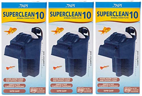 API (3 Pack) Crystal Bio-Chem Zorb Internal Filter Cartridges, Size 10, 2 Filters Each