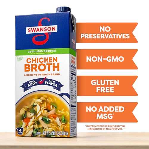 Image of SWANSON S Natural Goodness Lower Sodium Chicken Broth, 32 oz Carton