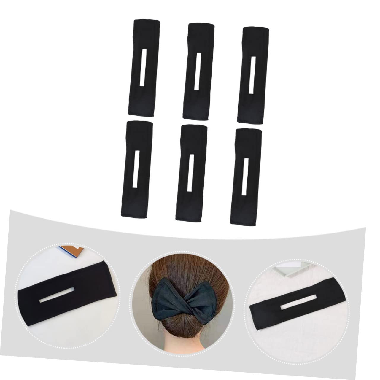 Healeved 12 Pz fascia girevole curls hairdo corda per a ciambella Fascia per da ragazza cerchietti bambina macchina per chignon per fascia per rotante