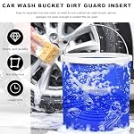 Car Wash Bucket Insert, Dirt Guard Insert Automotive Washing Grit Trap, Vehicle Detailing Cleaning Bucket Filter fit for 12 Inch Diameter or 3-5 Gallon Buckets, Car Accessories (Black) - Image 4