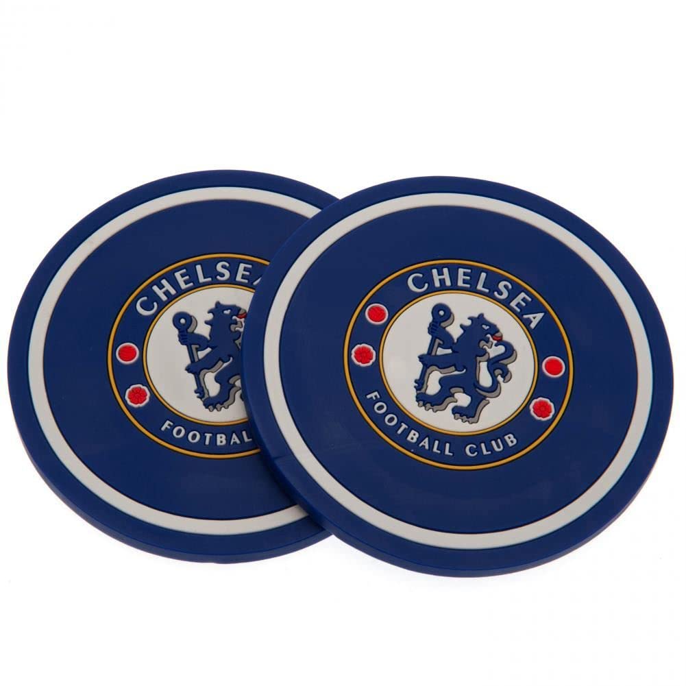 Chelsea Blue F.c. 2Pk Coaster Set Official Merchandise