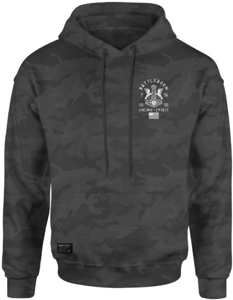 Howitzer Style Men's Hoodie Battle Pullover Military Grunt MFG