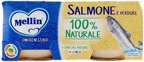 MELLIN SpAMellin Homogenized Fish Salmon 2x80g