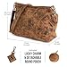BERLINER BAGS Vintage Genuine Leather Shoulder Bag Marbella S, Small Crossbody Purse for Women - Brown