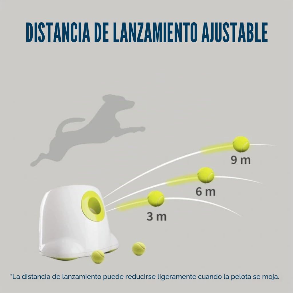 BOT Lanzador de Pelotas Automático Ifetch Mini para Perros Pequeños y Cachorros - Juguete Interactivo Con 3 Pelotas (Mini 3x5cm)