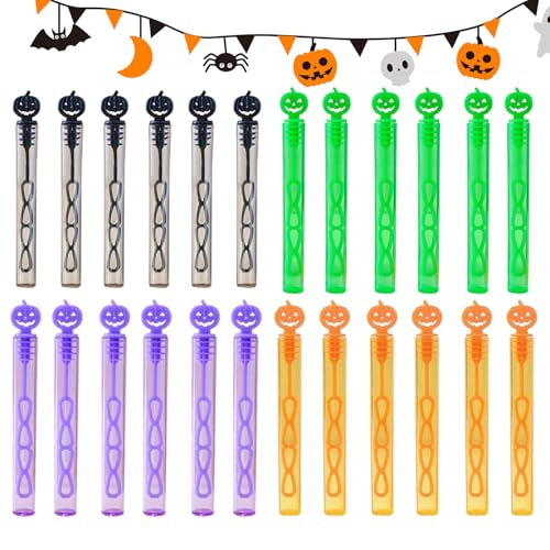 Varillas De - 24 Piezas Varillas De Bules Halloween, Juguetes De Bules Manuales para Cumpleaños Verano Pascua | Al Aire Libre Aula Navidad Burbujas Sopladorjuguete Bulleactividad