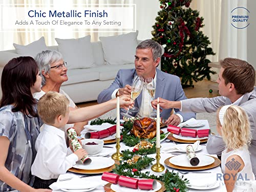 Royal Imports CST-6IN-GD Gold Taper Candle Holder thumb #4