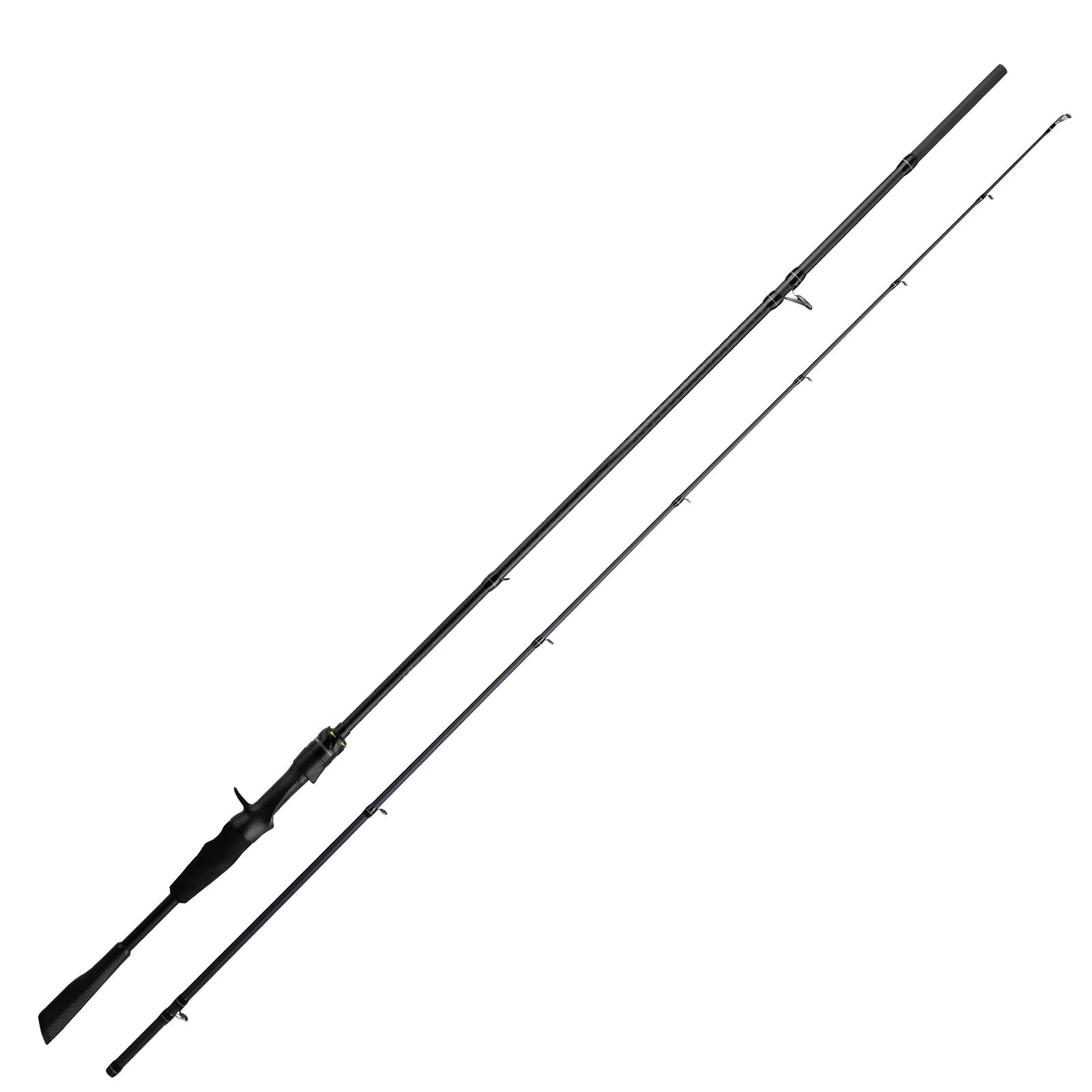M1 Fishing Rod Versatile Casting & Spinning Rod Fuji O+A Guide Rings Carbon Fiber Rod for Trout, Crappie, Bass, Pike, Walleye